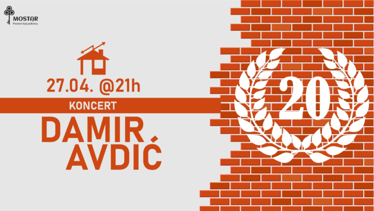 20 godina OKC Abrašević: Koncert Damira Avdića