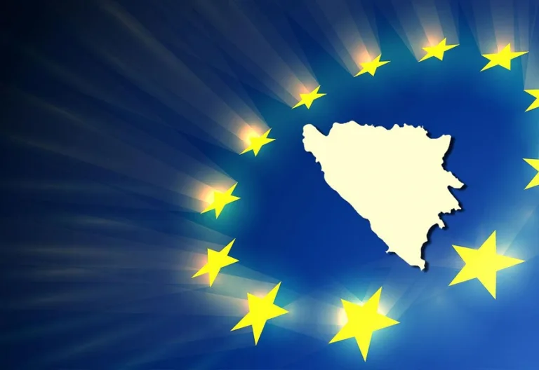 Zastave Bosne i Hercegovine i Evropske unije
