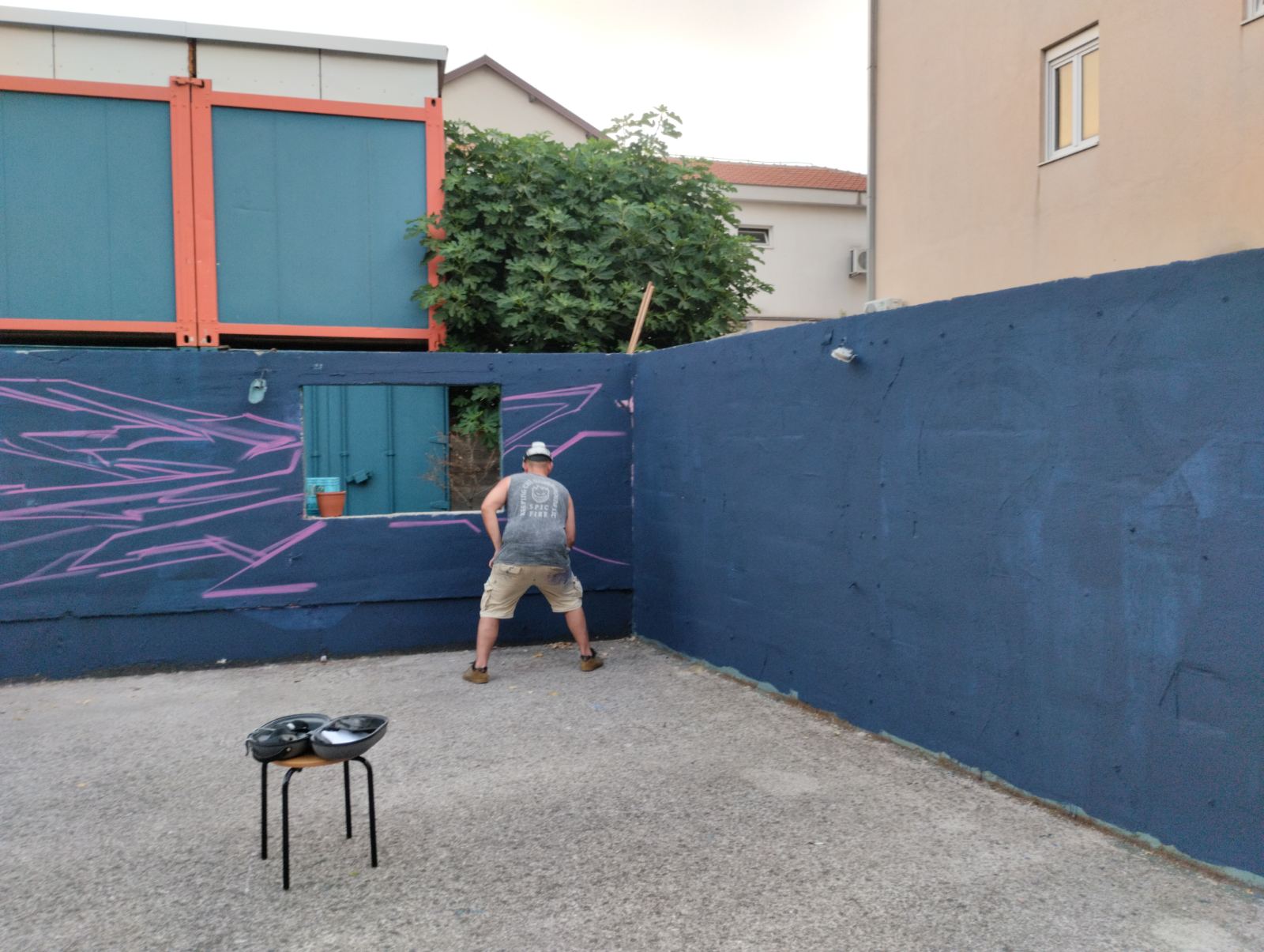 Mural Huseina Oručevića u OKC Abrašević