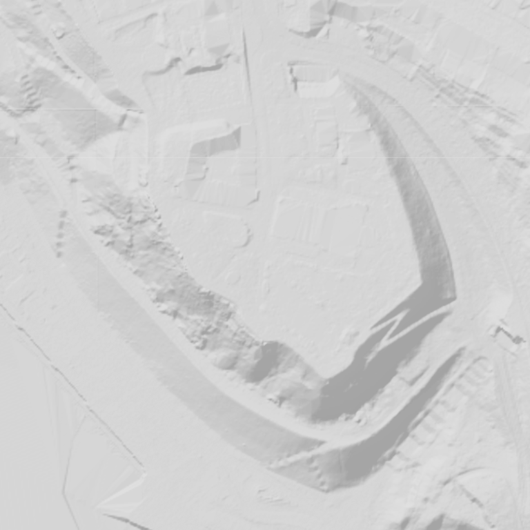 LiDAR prikaz arheološkog lokaliteta, ilustrativni primjer tehnologije