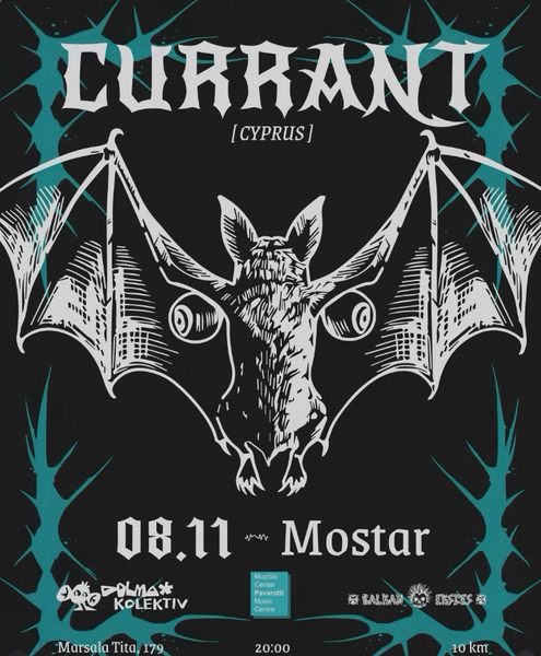 Post-metal duo Currant s Kipra stiže u MC Pavarotti