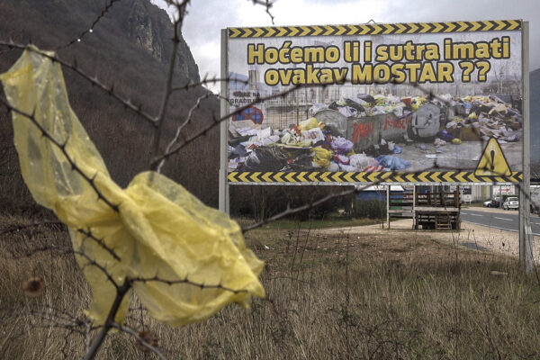 Deponija Uborak u Mostaru, arhivska fotografija iz izvještaja CIN-a o inspekcijskoj zabrani odlaganja otpada.